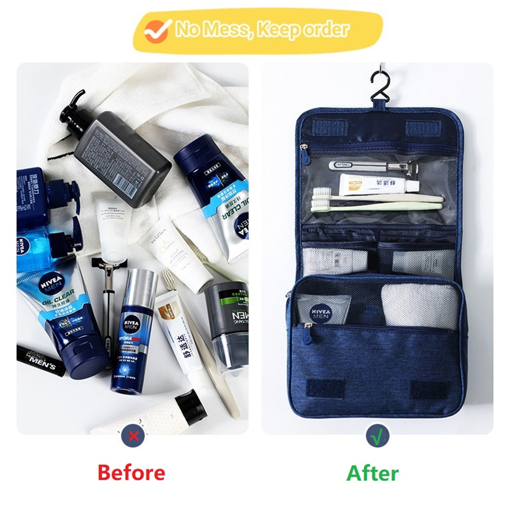 Travel Accessories Toiletry Bag - Tas Cuci Perlengkapan Mandi Portabel dengan