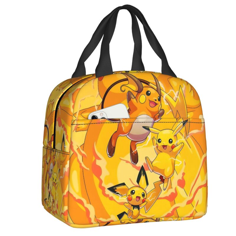 Travel Accessories 2022 - Tas Makan Siang Terisolasi Kawaii P-Pikachu