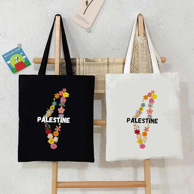 Travel Accessories Gadget - Tas belanja motif bunga wanita, tas