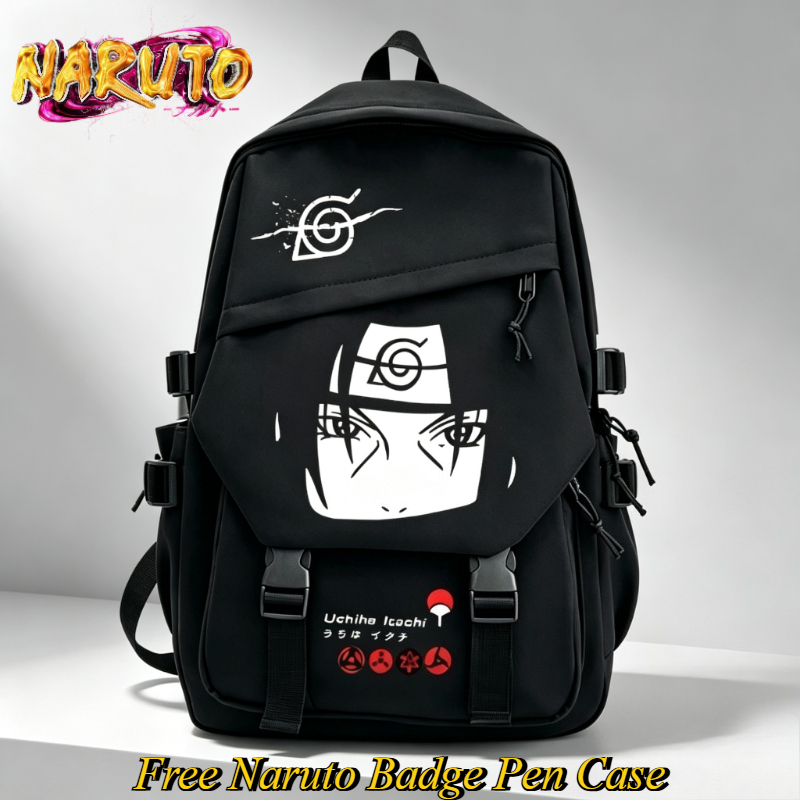 Travel Accessories Kit Bag - Ransel Kartun NARUTO Tas Sekolah Siswa