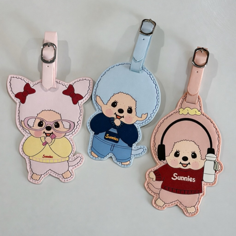 Travel Accessories For Japan - Tag Perjalanan Kartun Anime Monchichi yang
