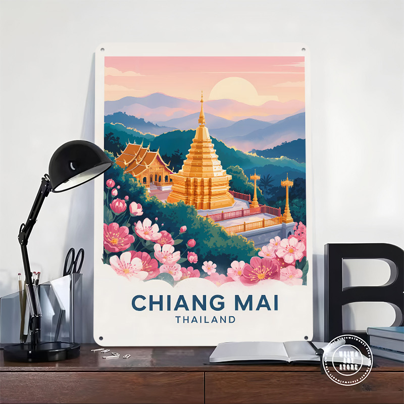 Poster Logam Perjalanan Chiang - Travel Accessories For Europe ulasan dan harga