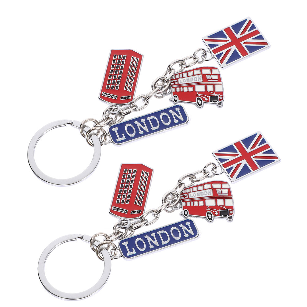 2 Buah Gantungan Kunci Souveni - Travel Accessories London ulasan dan harga
