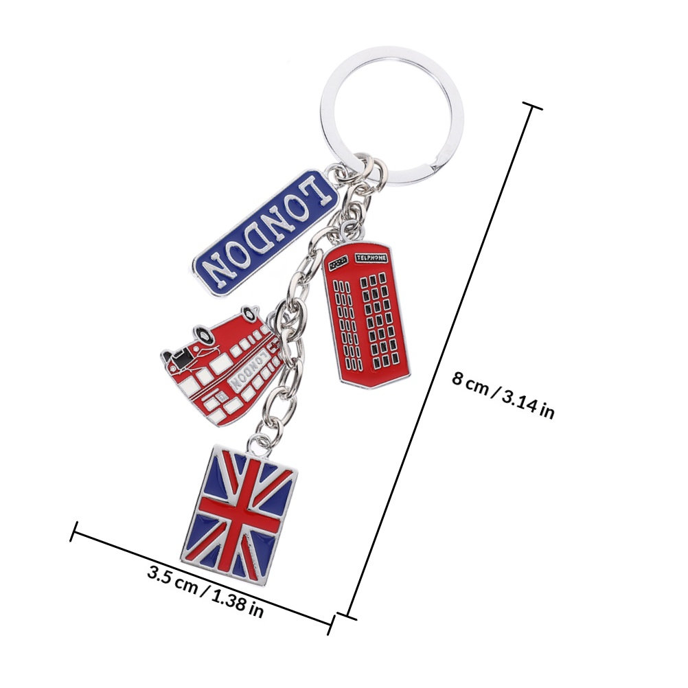 2 Buah Gantungan Kunci Souveni - Travel Accessories London ulasan dan harga