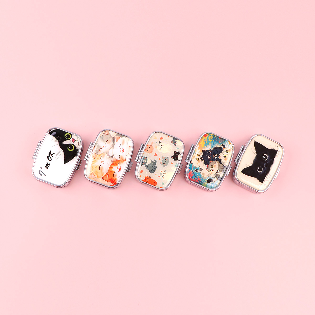 Kotak Pil Kucing Hitam Kotak S - Travel Accessories For Japan ulasan dan harga