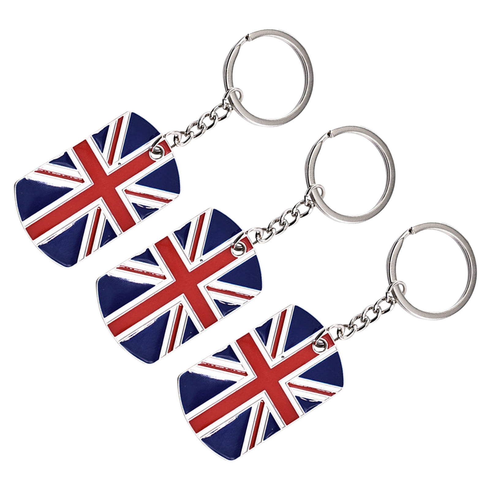 3 buah gantungan kunci bendera - Travel Accessories London ulasan dan harga