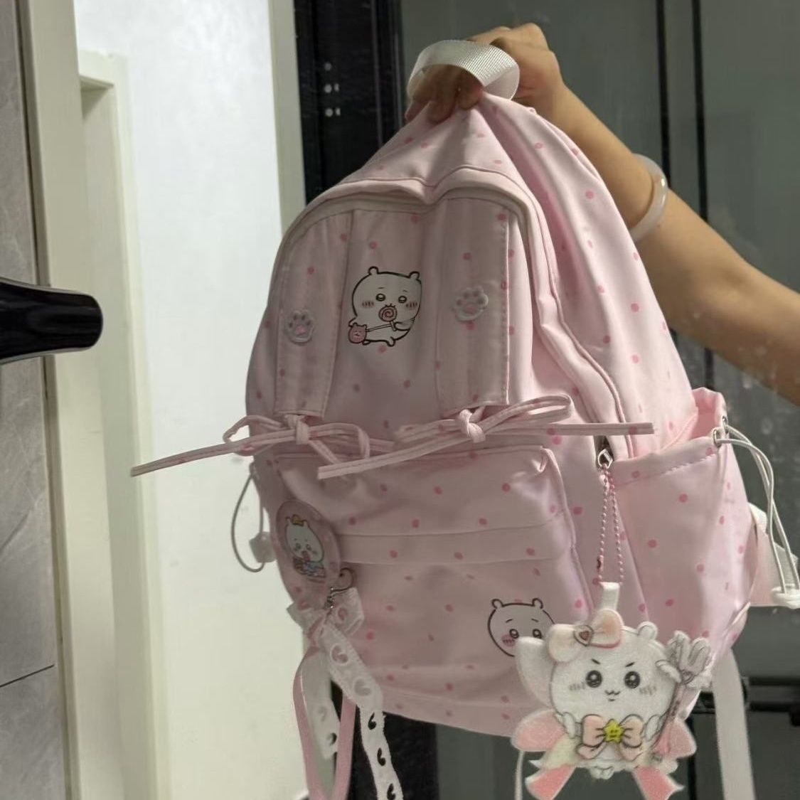 Tas Ransel Chiikawa Pink Bowkn - Travel Accessories For Japan ulasan dan harga