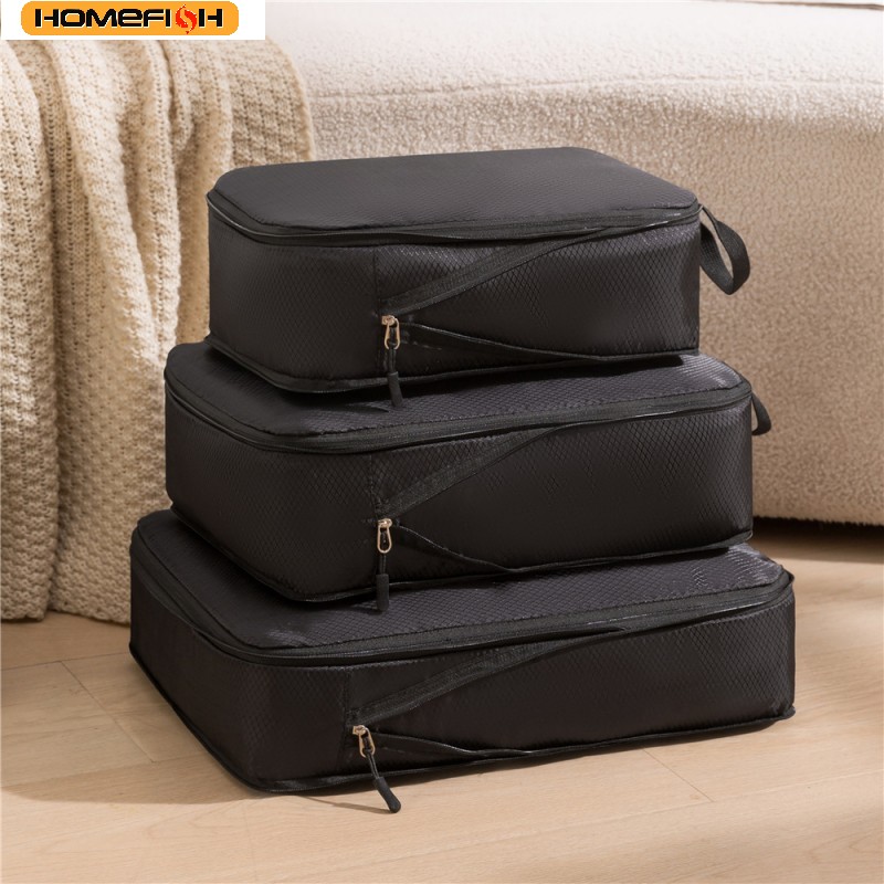 HOMEFISH 3Pcs/Set Tas Penyimpa - Travel Accessories Kit Bag ulasan dan harga