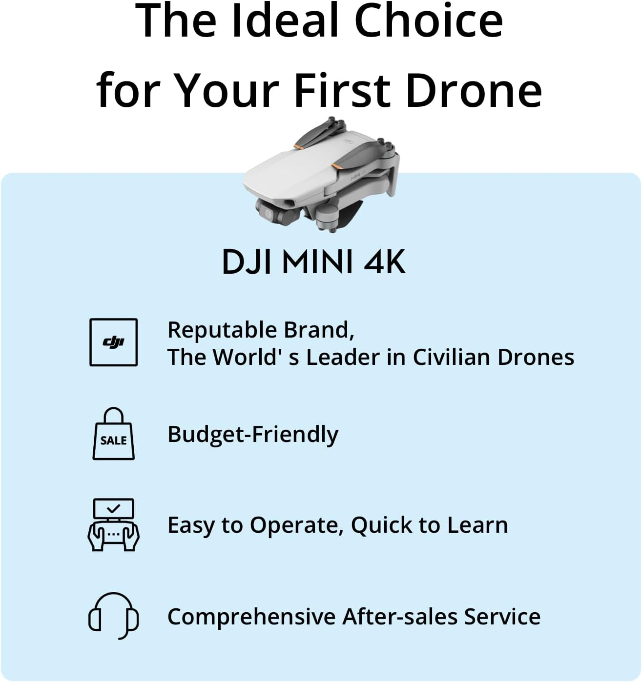 Drone DJI Mini 4K dengan Akses - Travel Accessories Long Flight ulasan dan harga