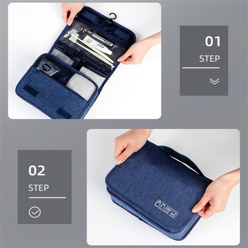 Tas Cuci Perlengkapan Mandi Po - Travel Accessories Toiletry Bag ulasan dan harga