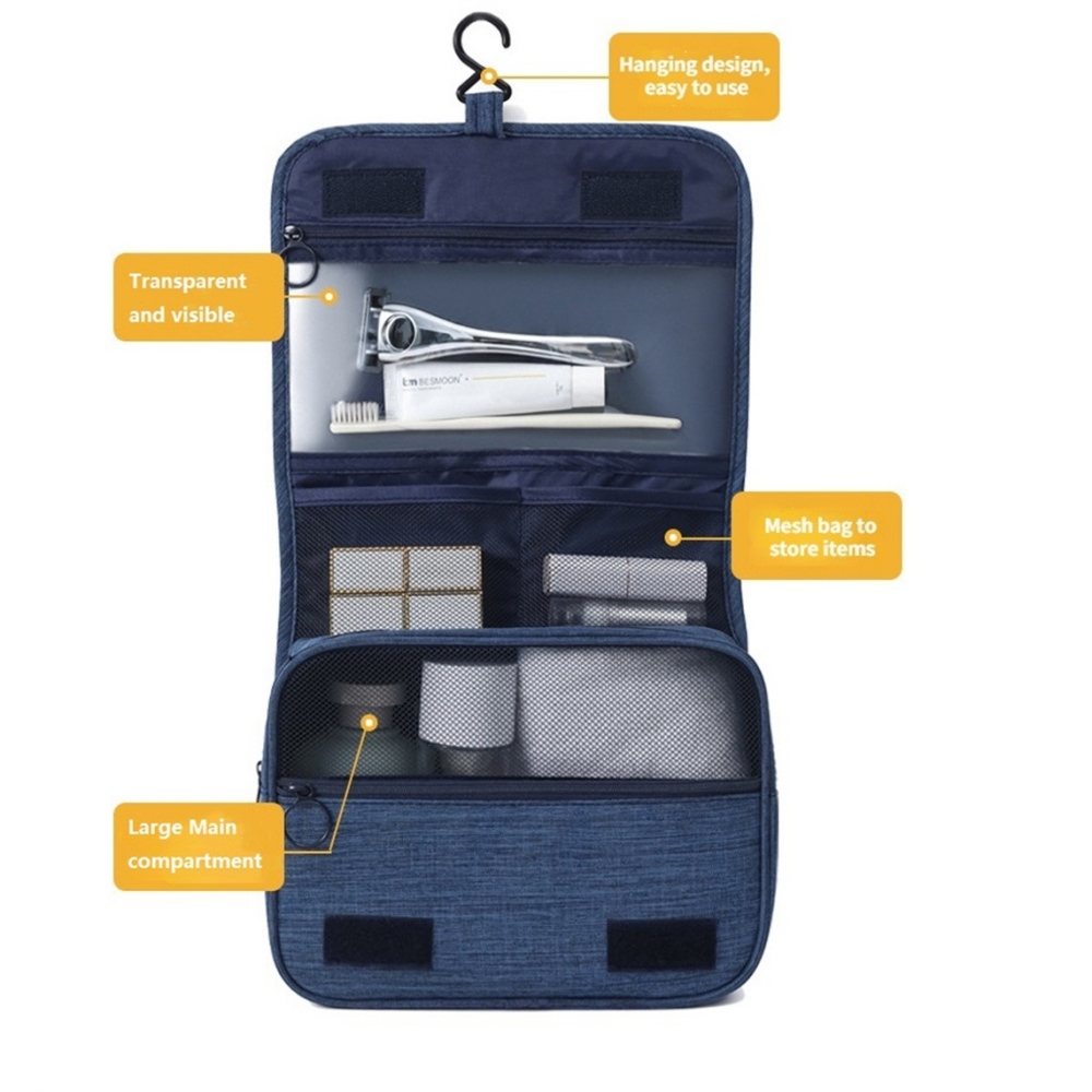 Tas Cuci Perlengkapan Mandi Po - Travel Accessories Toiletry Bag ulasan dan harga