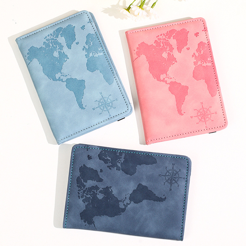 Tempat Paspor Kulit Cetak Peta - Qantas Travel Accessories ulasan dan harga