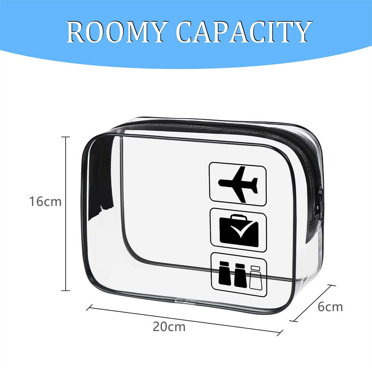 1pc Tas Perjalanan Transparan  - Travel Accessories Toiletry Bag ulasan dan harga