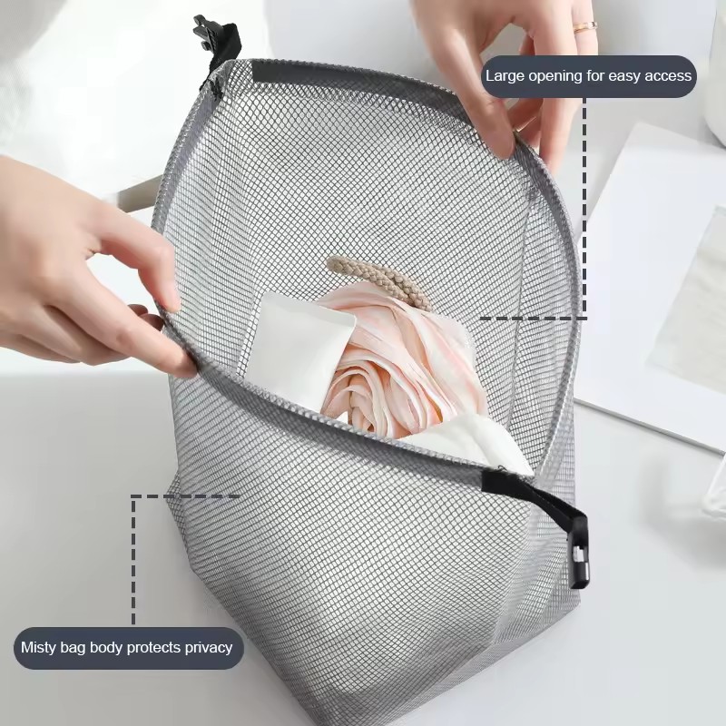2 buah tas kosmetik transparan - Travel Accessories Toiletry Bag ulasan dan harga