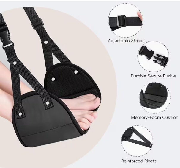 Sandaran kaki yang dapat dises - Travel Accessories Long Flight ulasan dan harga