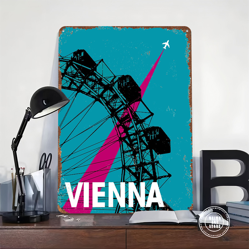 Poster Pemandangan Viyana deng - Travel Accessories For Europe ulasan dan harga