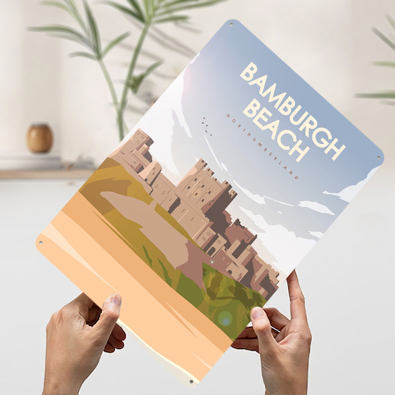 Poster Perjalanan Pantai Bambu - Travel Accessories For Europe ulasan dan harga