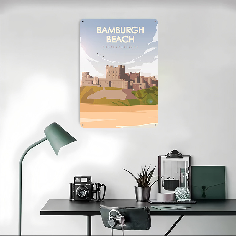 Poster Perjalanan Pantai Bambu - Travel Accessories For Europe ulasan dan harga