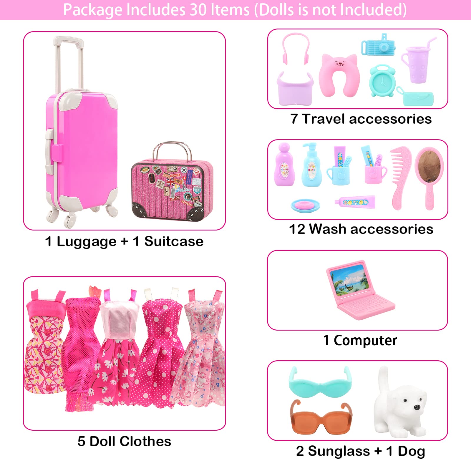 BARWA 30 buah 11.5 lnci furnit - Travel Accessories For Europe ulasan dan harga