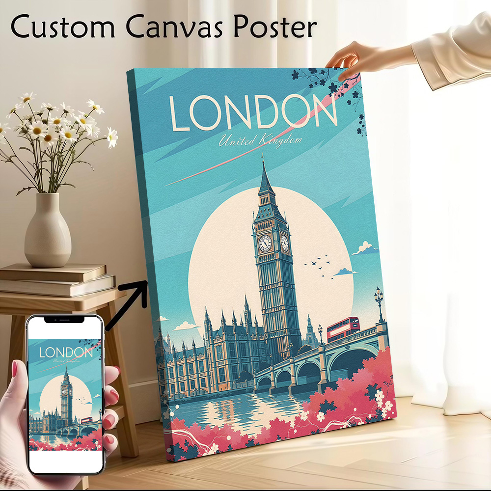 Poster Kanvas Perjalanan Londo - Travel Accessories London ulasan dan harga