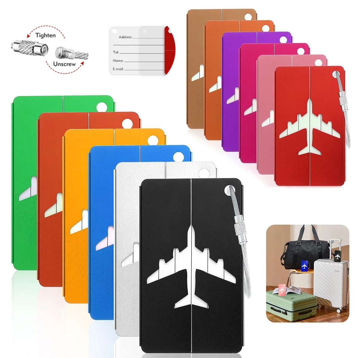 Tag Bagasi Pesawat Campuran Al - Qantas Travel Accessories ulasan dan harga