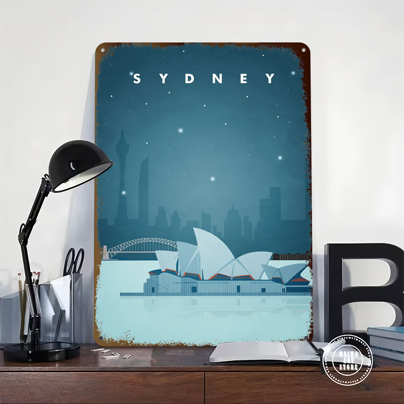 Poster Perjalanan Sydney, Papa - Travel Accessories For Europe ulasan dan harga