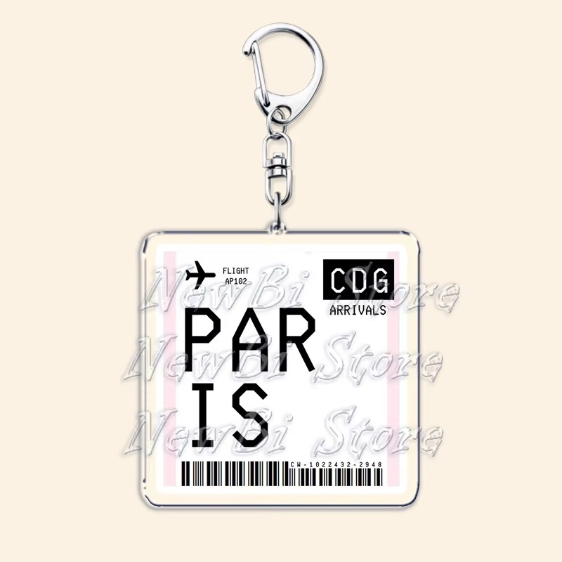Gantungan kunci tiket pesawat, - Travel Accessories London ulasan dan harga